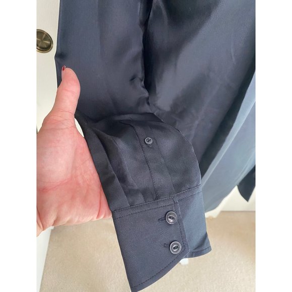 Rag & Bone Dean Shirt Black Silk Size Small New - Picture 4 of 8